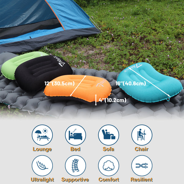 Qunclay 12 Pack Inflatable Camping Pillow with Storage Bags