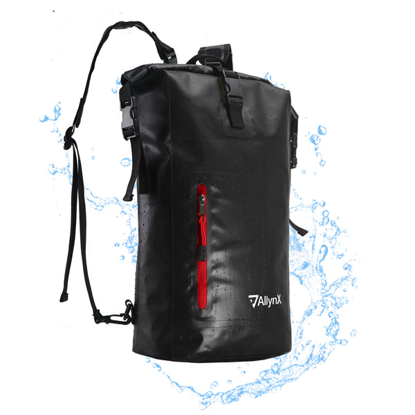 Dry bag Waterproof Backpack With Zipper Pocket 25L BLACK
