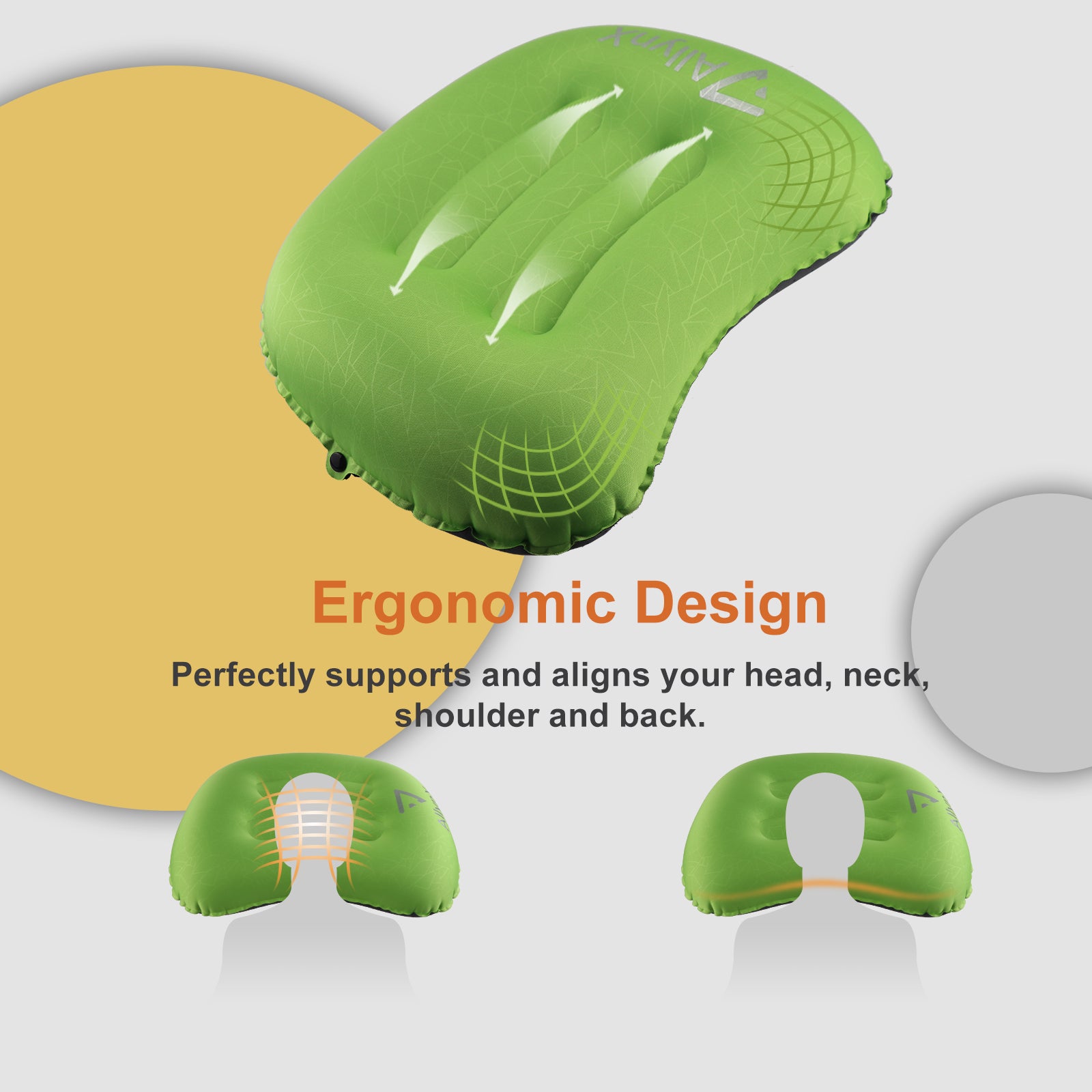 Featured by Miles Kimball, use this Inflatable Comfort Chair Cushion with  Lumbar
